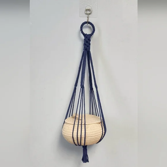 Handmade Crocheted Hanging Book Holder - Picture 3 of 6